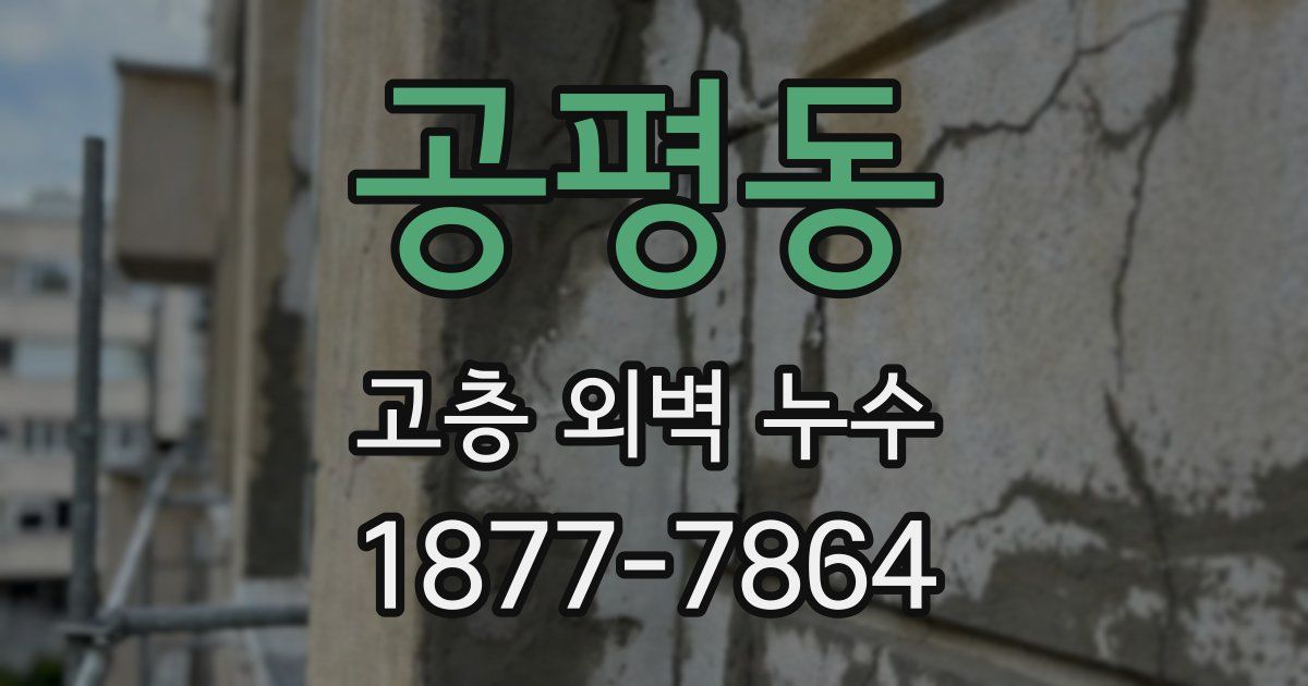 공평동 고층 외벽 누수