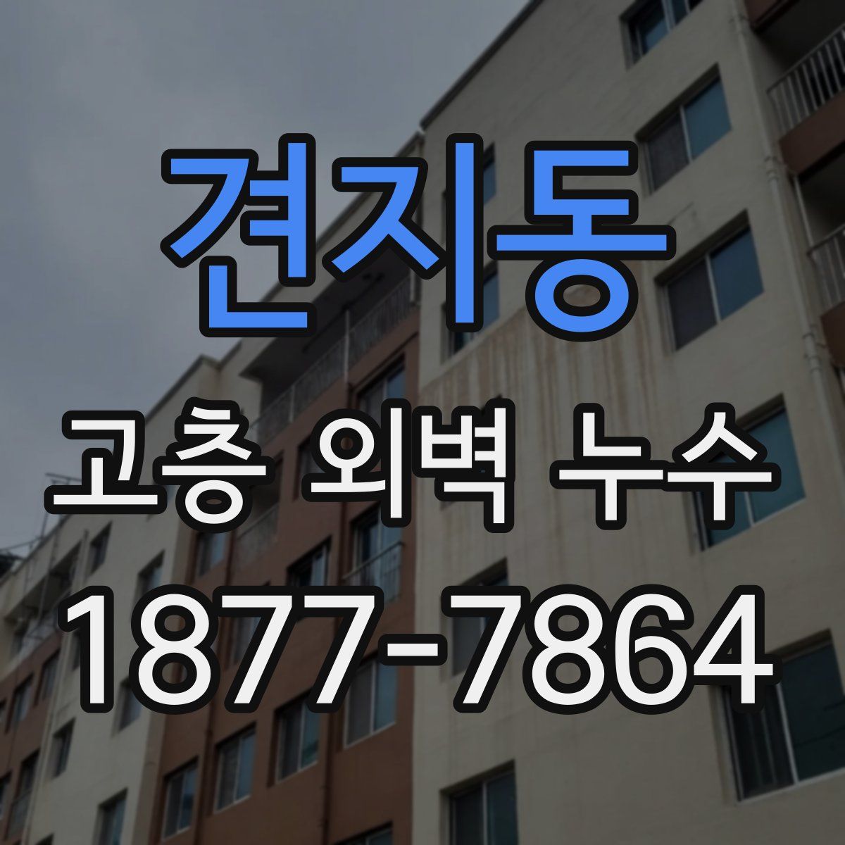 견지동 고층 외벽 누수