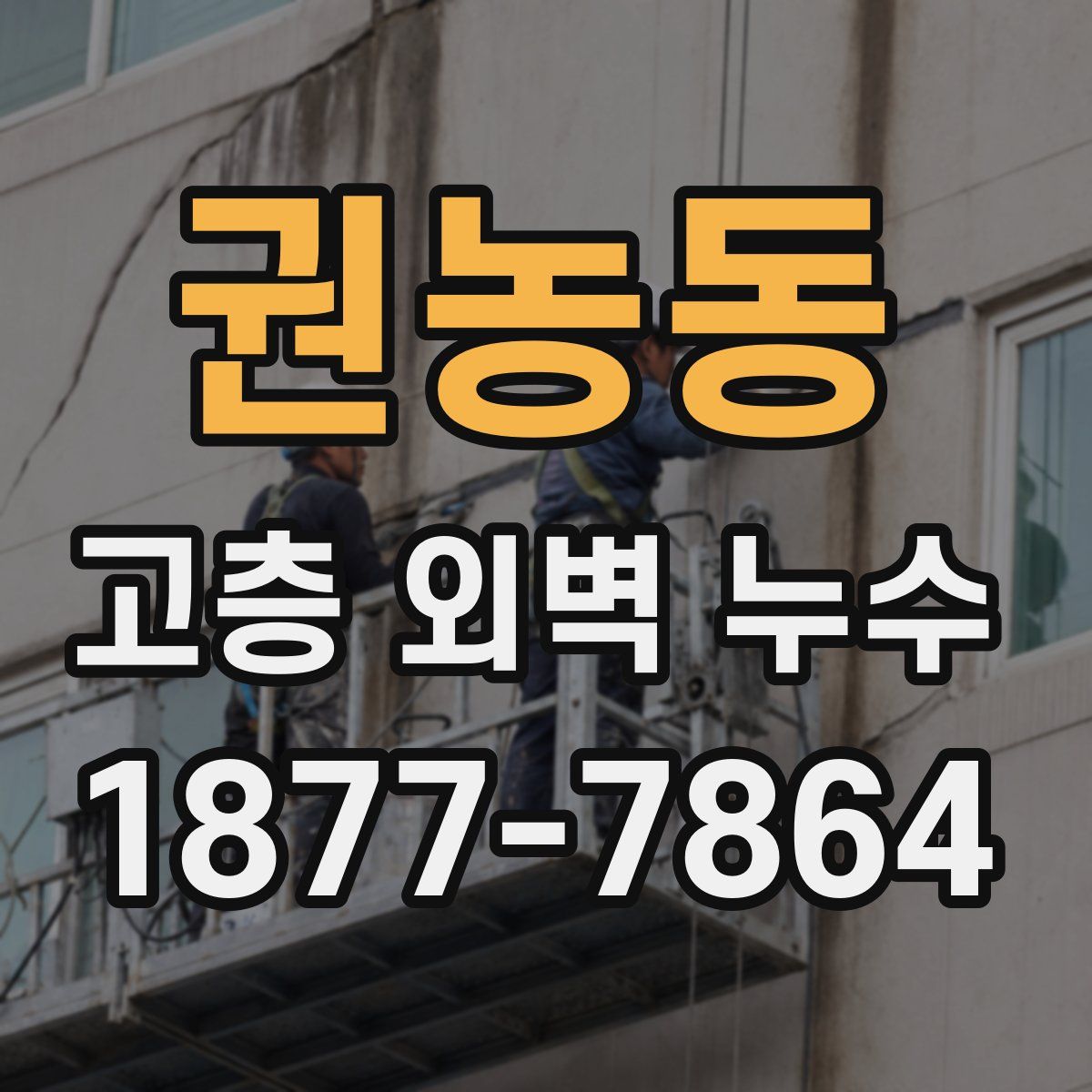 권농동 고층 외벽 누수