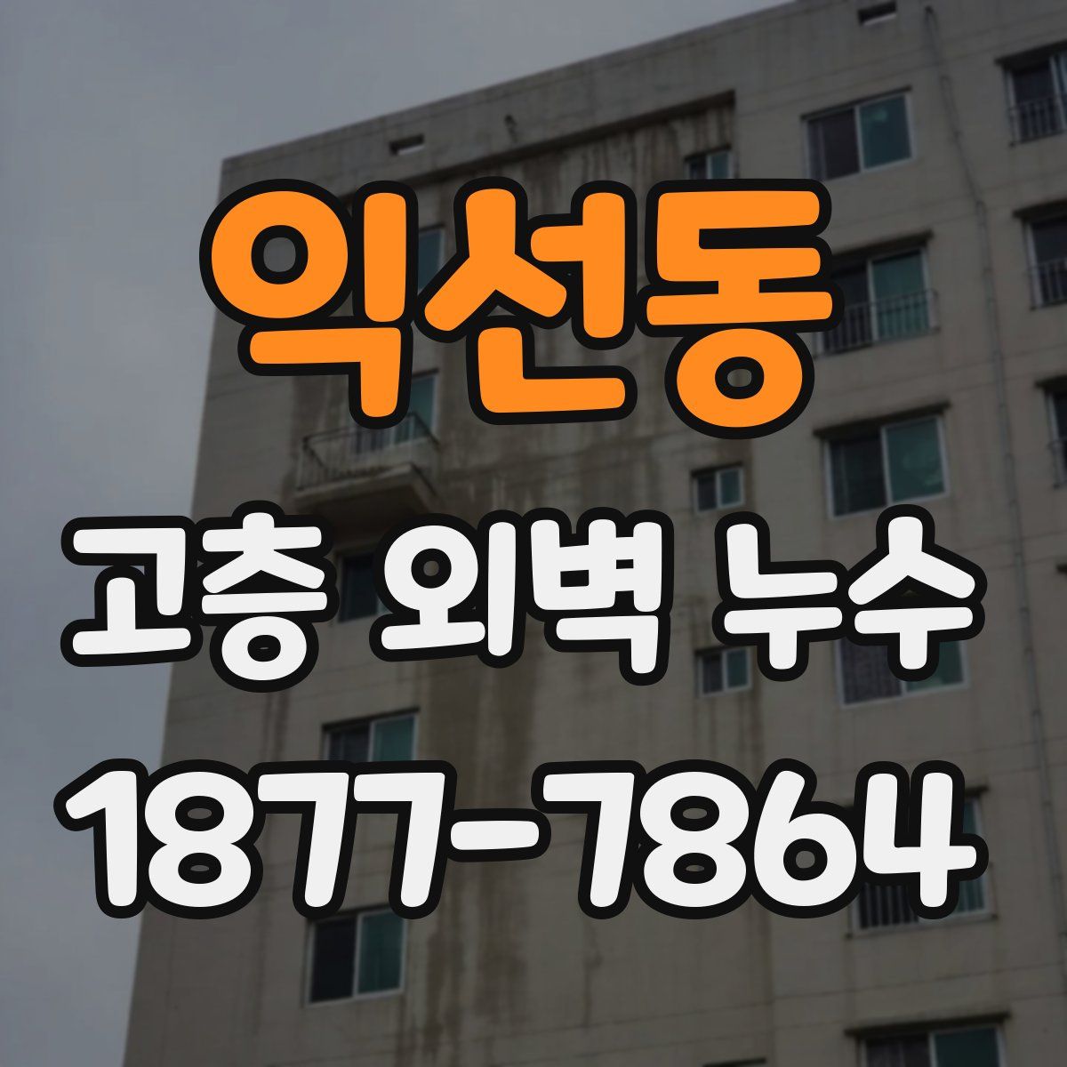 익선동 고층 외벽 누수