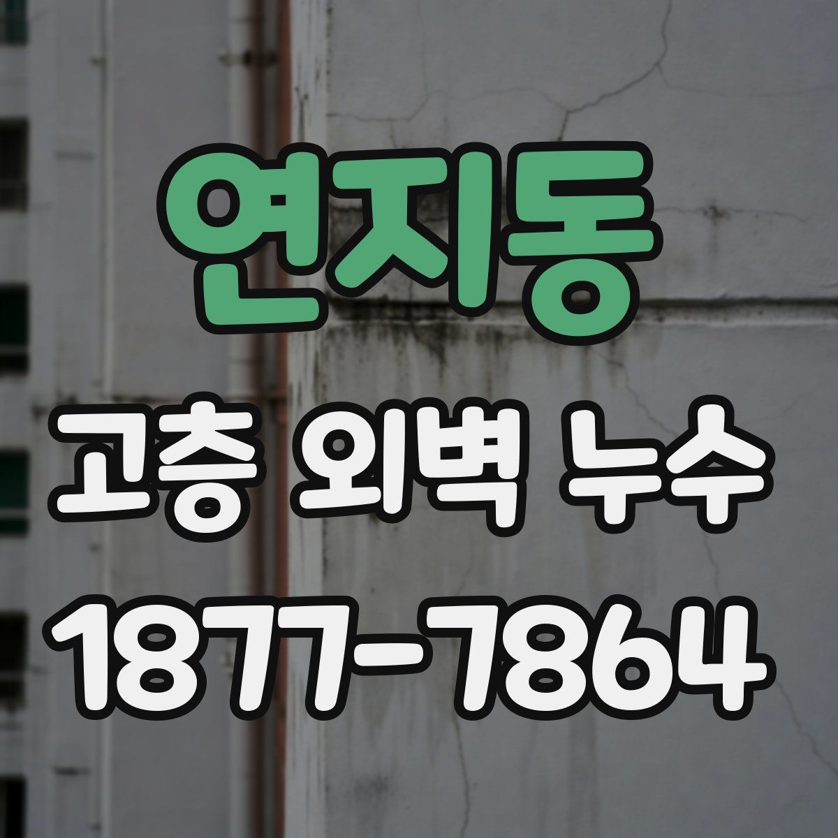 연지동 고층 외벽 누수