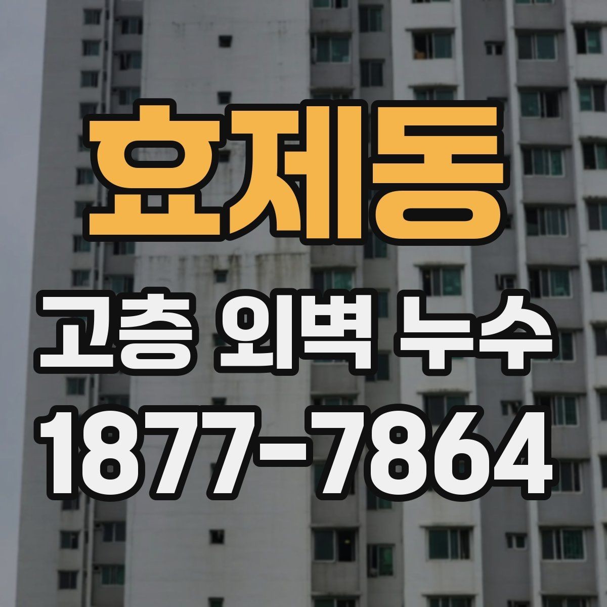 효제동 고층 외벽 누수 공사 일정 잡을 때 고려할 점