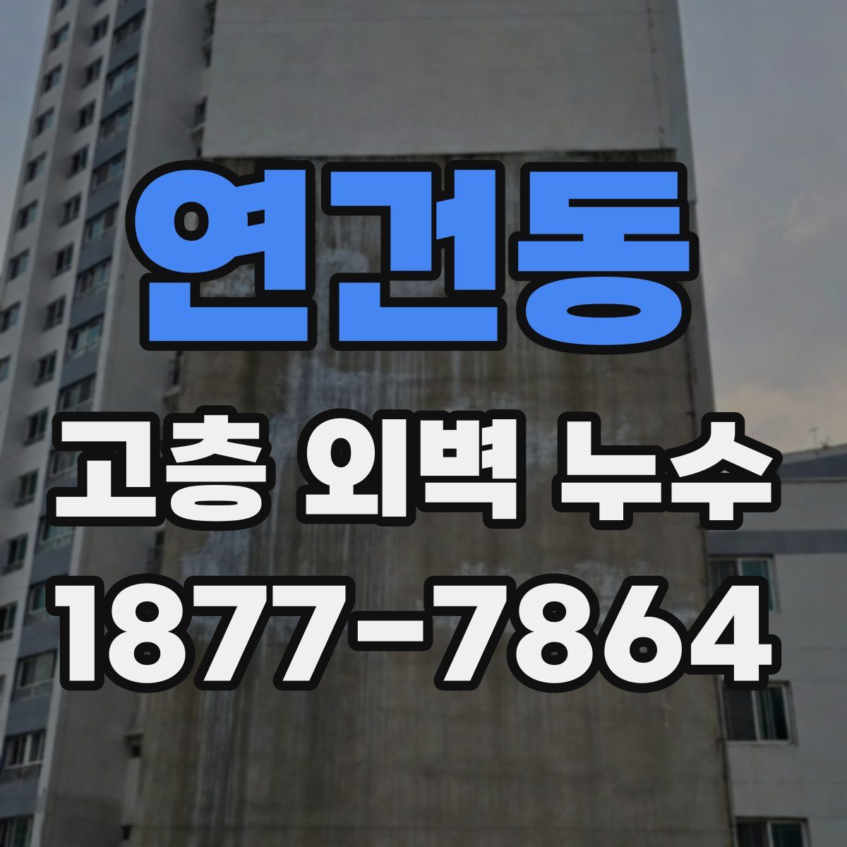 연건동 고층 외벽 누수