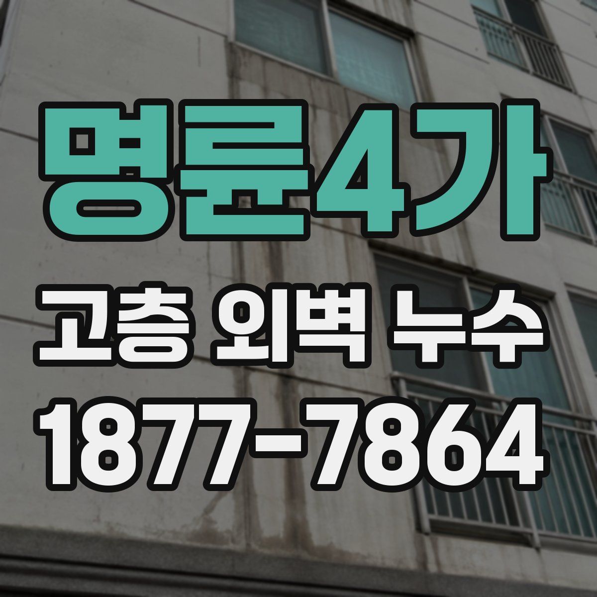 명륜4가 고층 외벽 누수