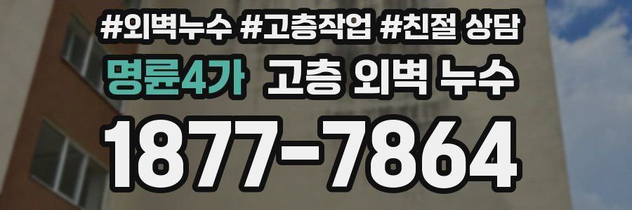 명륜4가 고층 외벽 누수