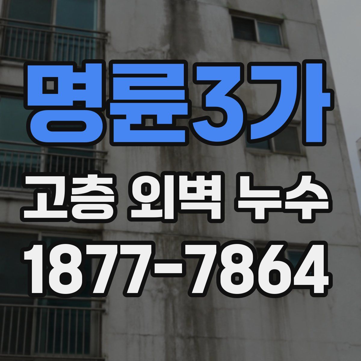 명륜3가 고층 외벽 누수