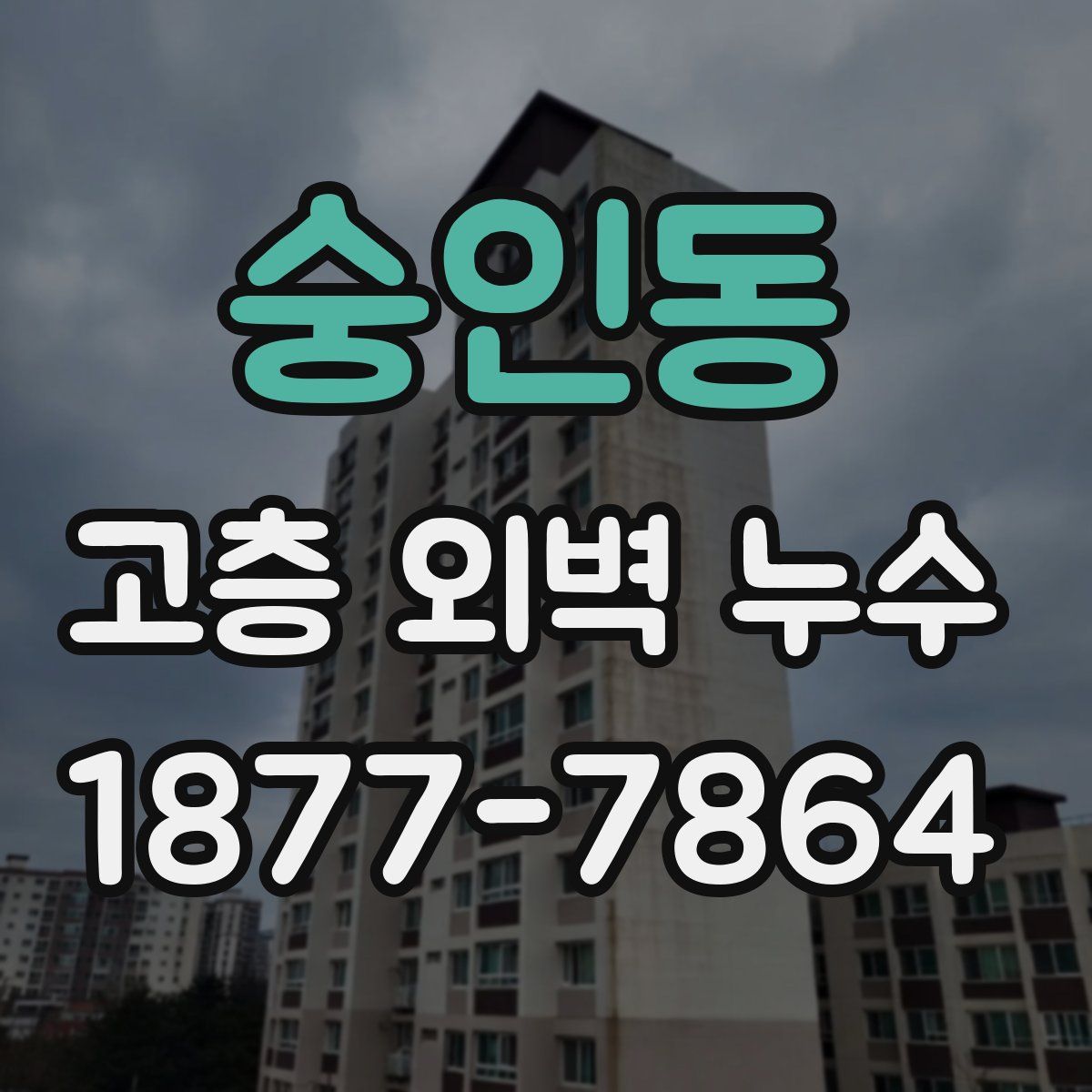 숭인동 고층 외벽 누수