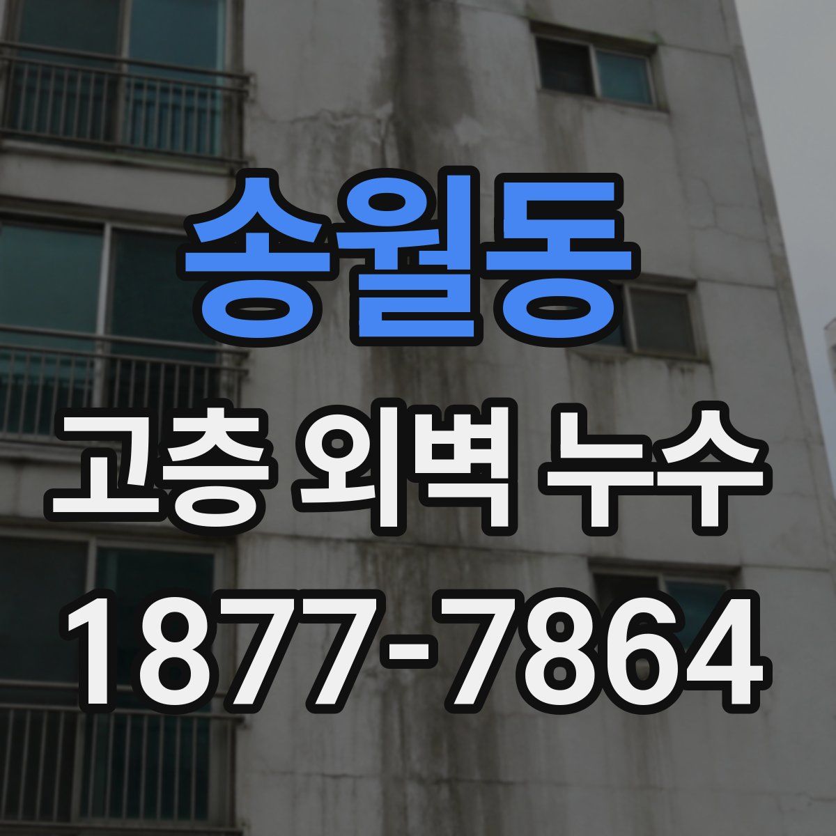 송월동 고층 외벽 누수