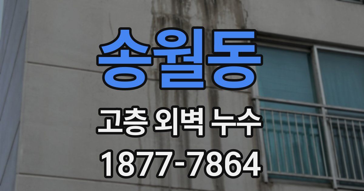 송월동 고층 외벽 누수