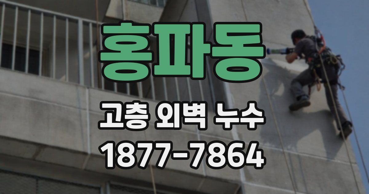 홍파동 고층 외벽 누수