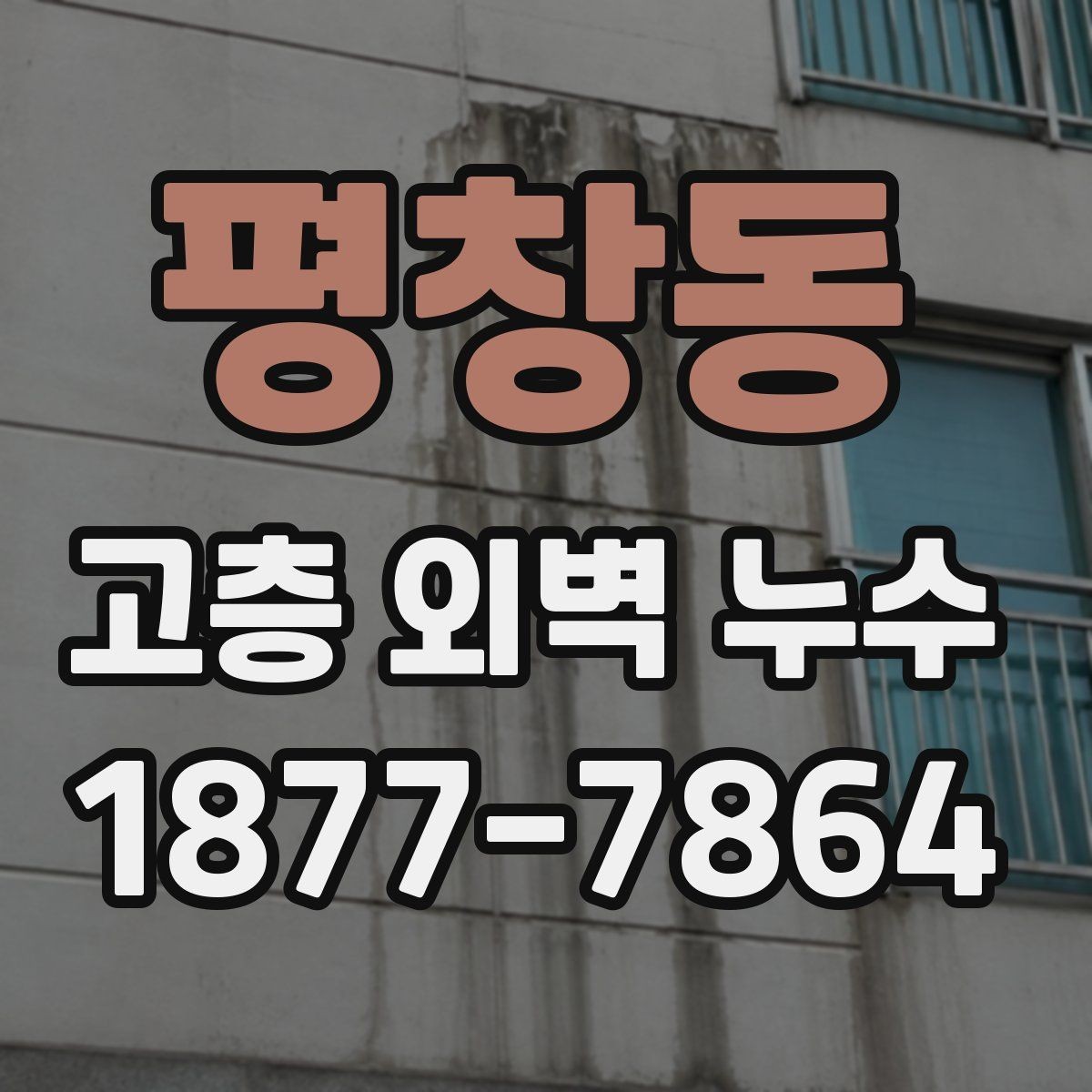 평창동 고층 외벽 누수 작업 범위를 정하는 기준