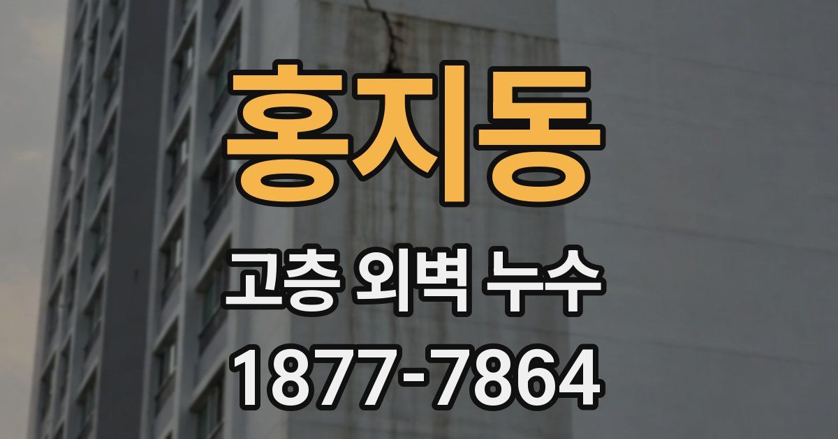 홍지동 고층 외벽 누수