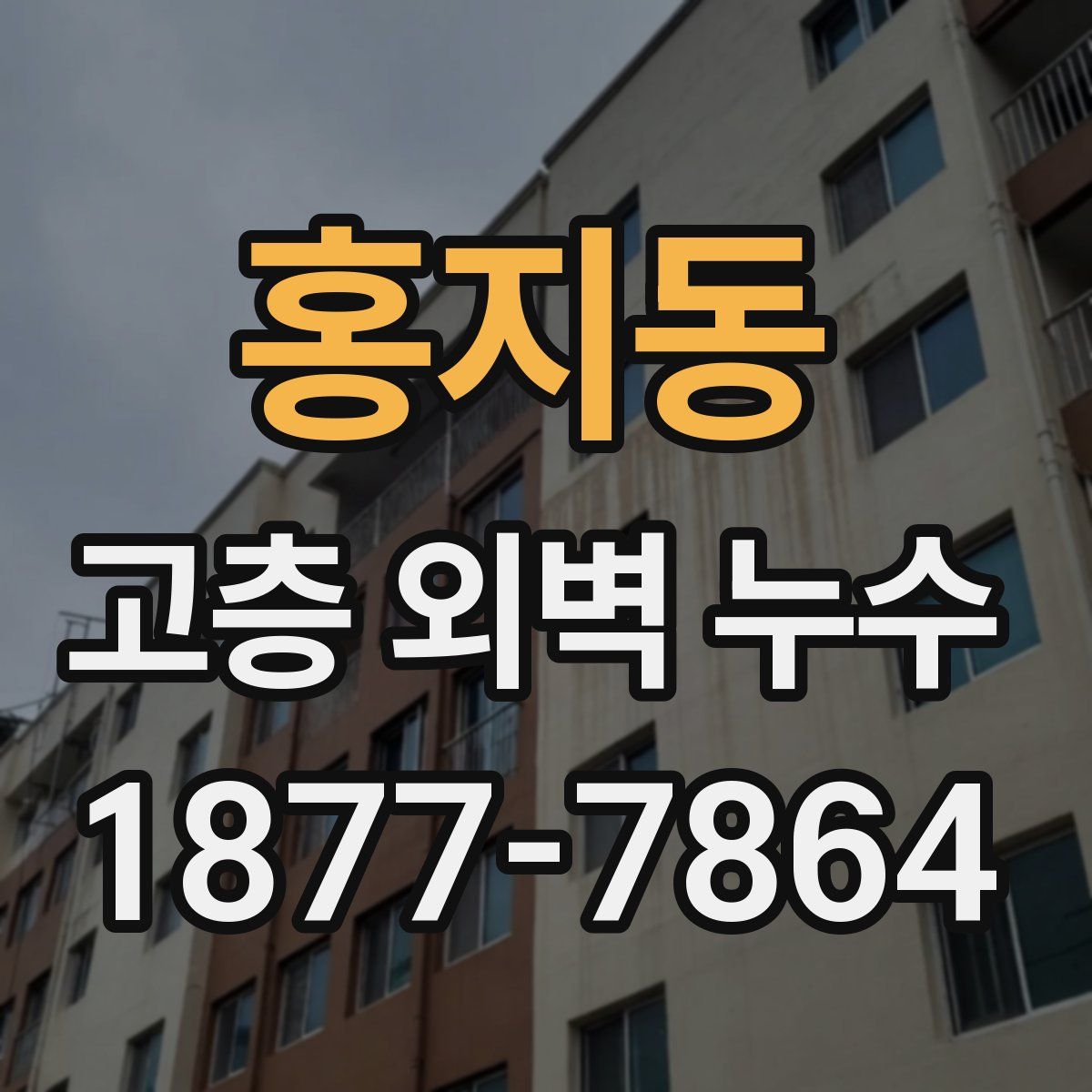 홍지동 고층 외벽 누수