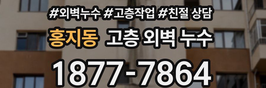 홍지동 고층 외벽 누수