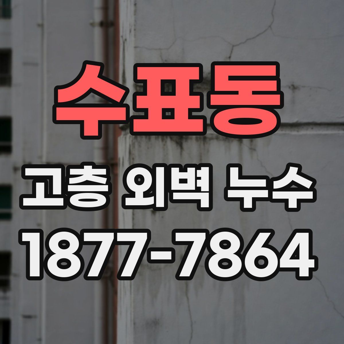 수표동 고층 외벽 누수