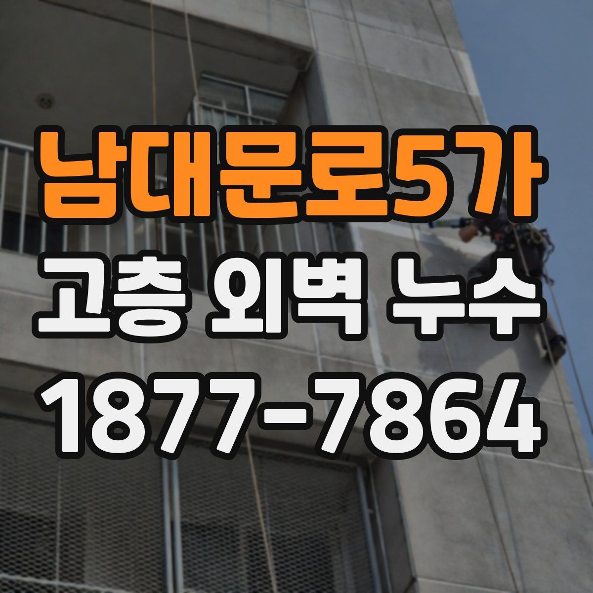 남대문로5가 고층 외벽 누수