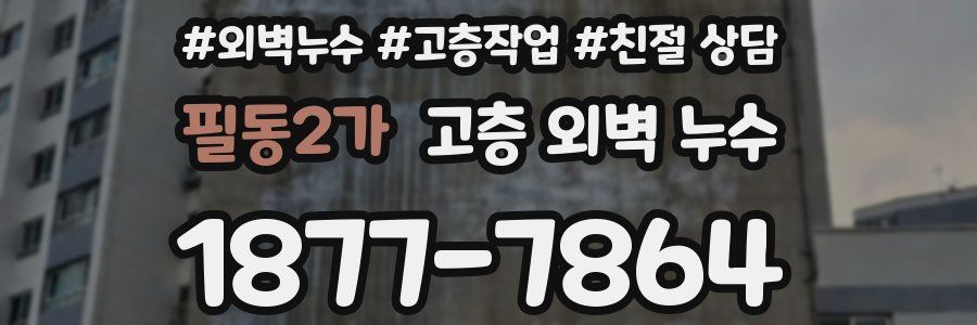 필동2가 고층 외벽 누수