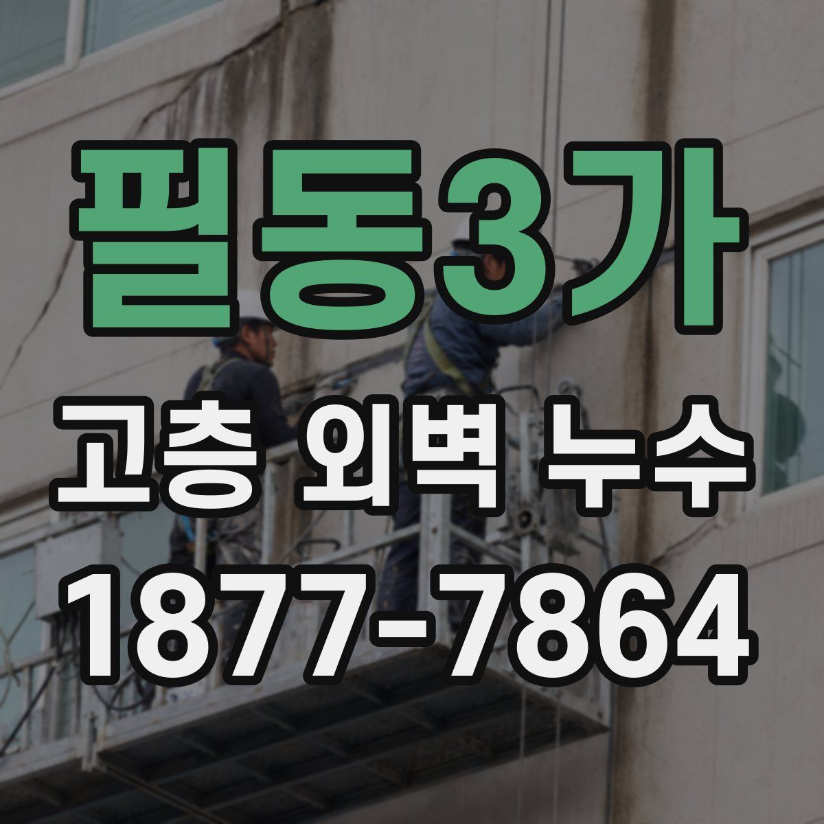 필동3가 고층 외벽 누수