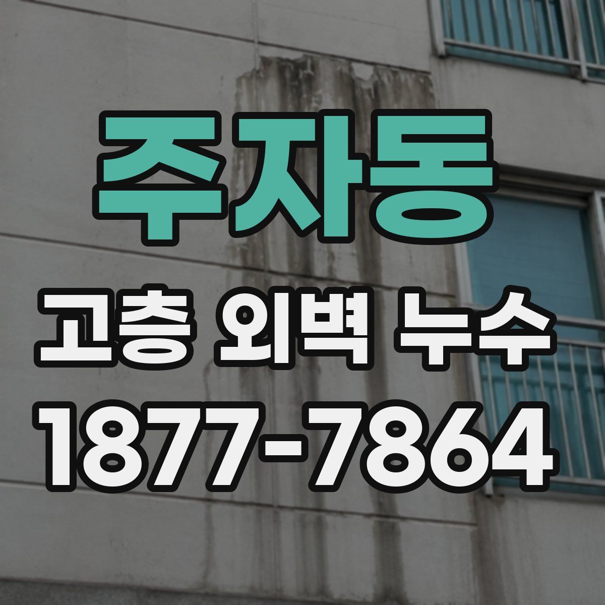 주자동 고층 외벽 누수