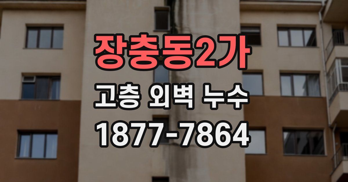 장충동2가 고층 외벽 누수