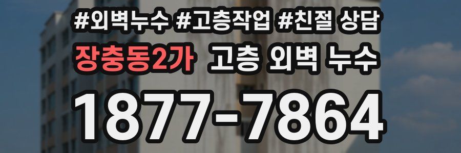 장충동2가 고층 외벽 누수