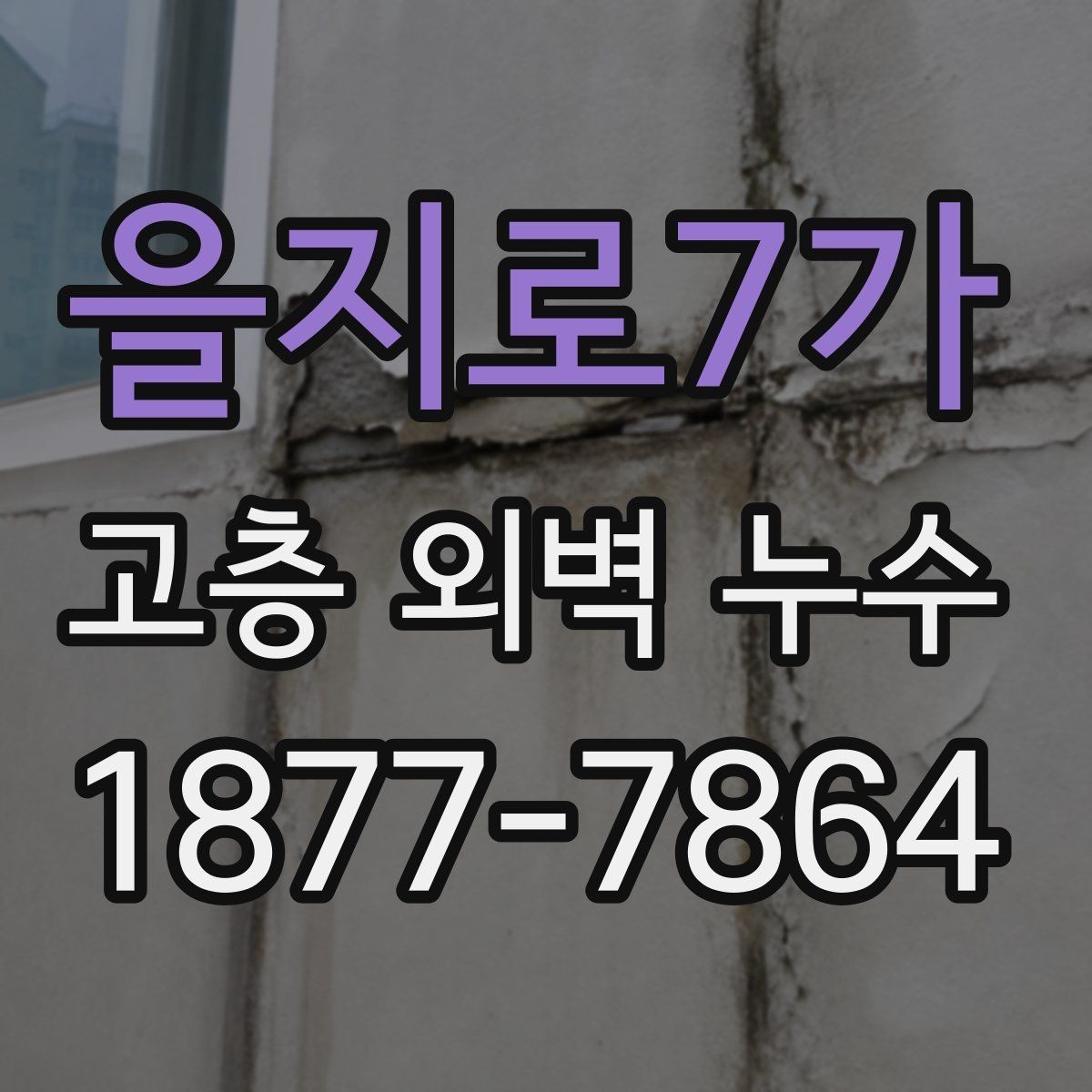 을지로7가 고층 외벽 누수 보수 공정별 확인 사항