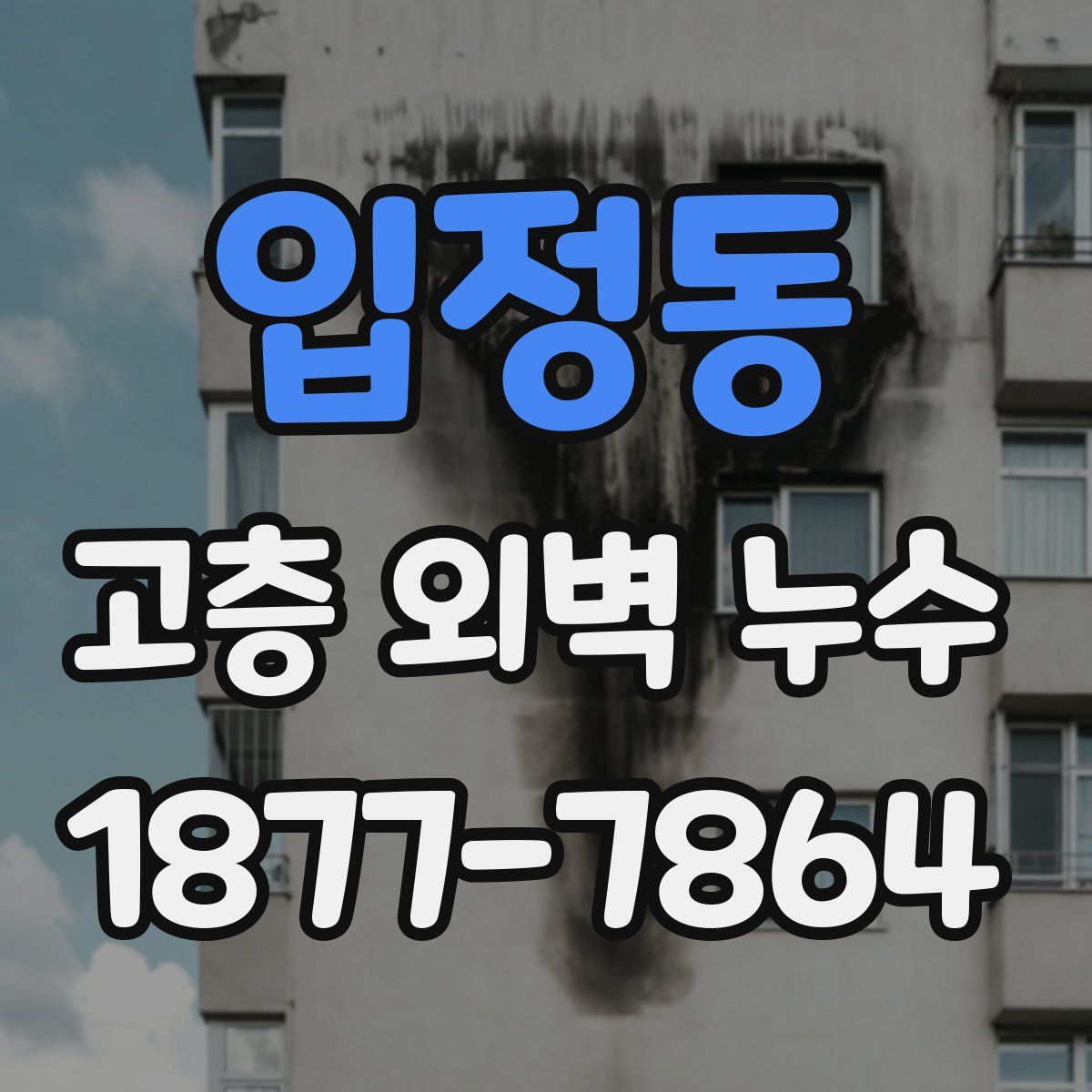 입정동 고층 외벽 누수