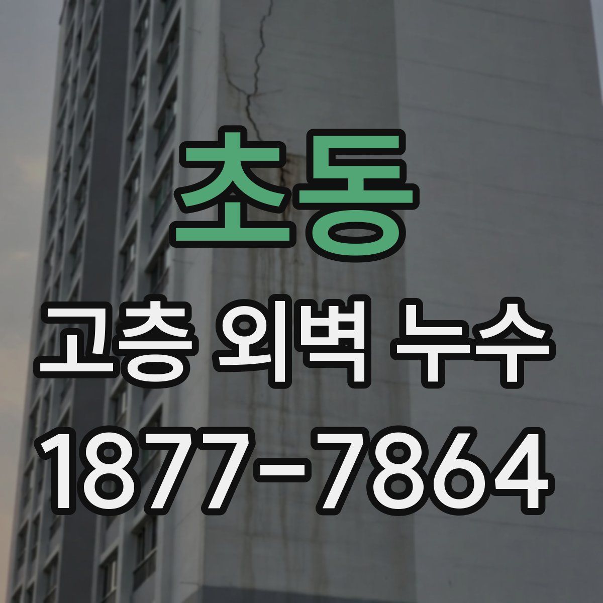초동 고층 외벽 누수