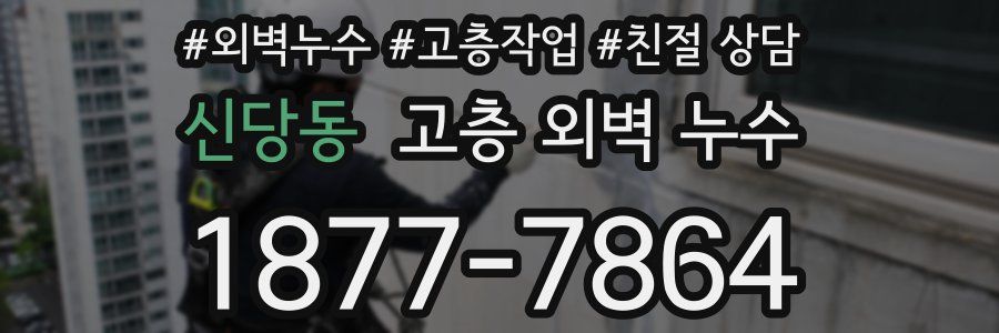 신당동 고층 외벽 누수