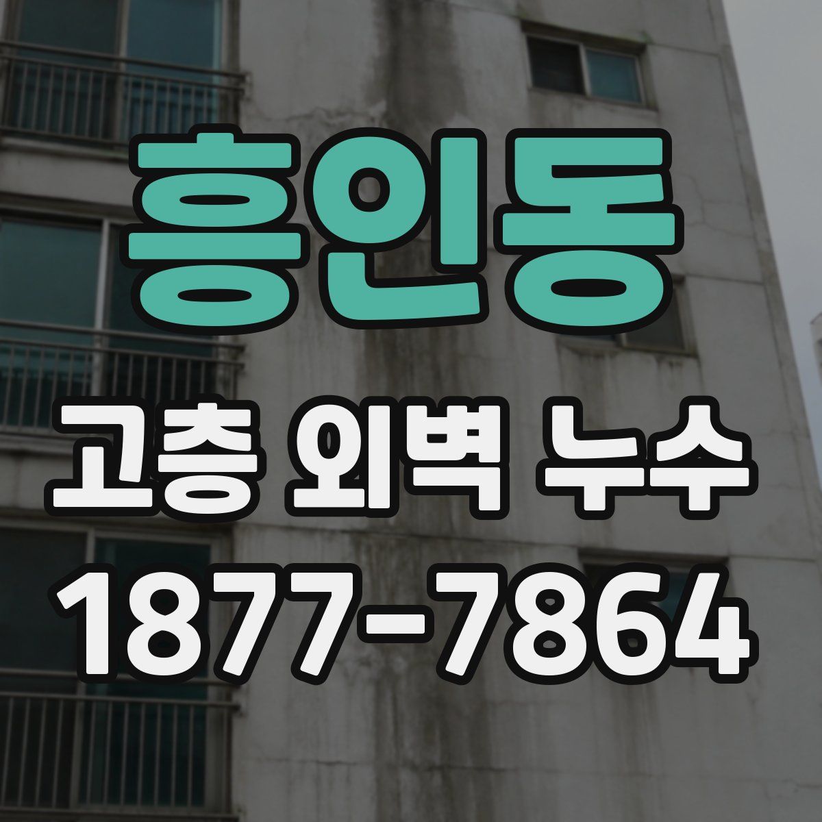 흥인동 고층 외벽 누수