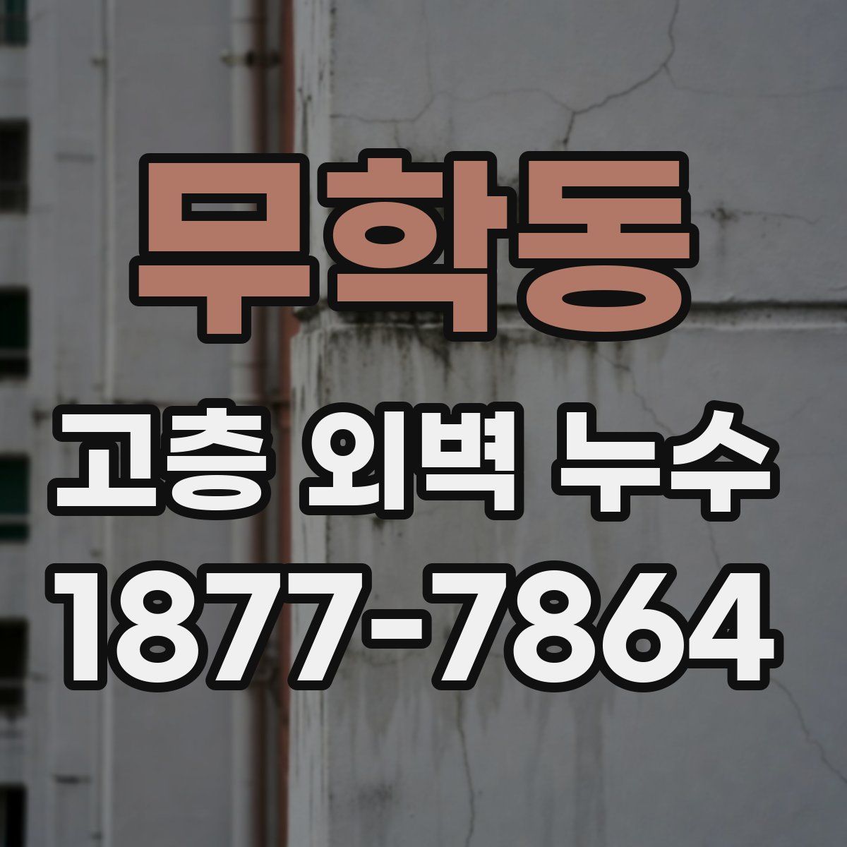 무학동 고층 외벽 누수