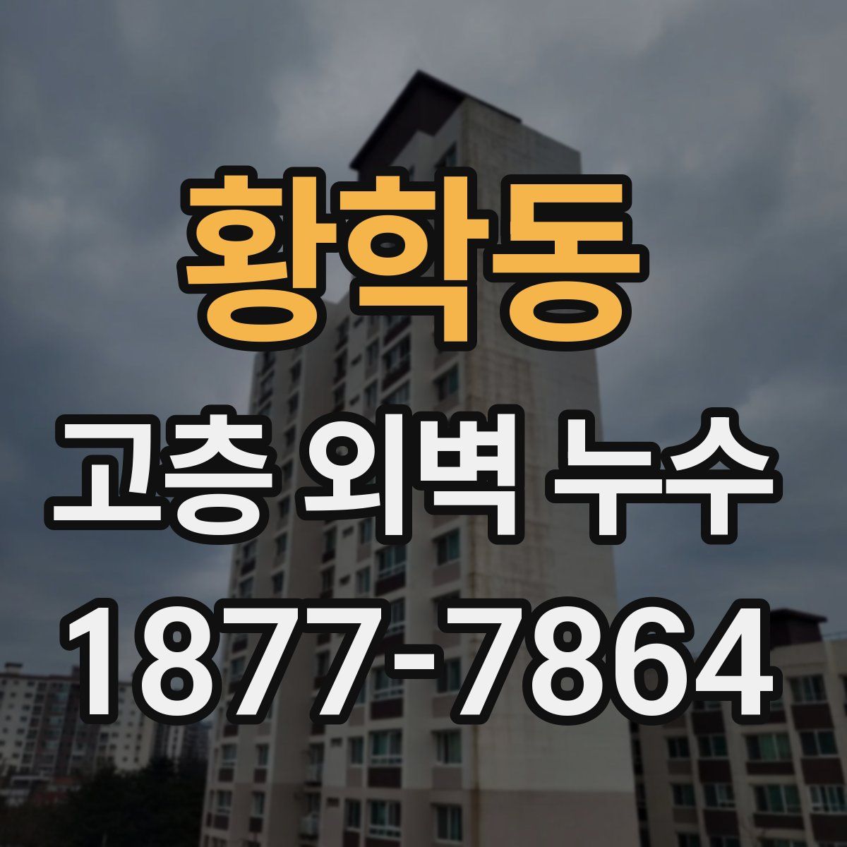 황학동 고층 외벽 누수