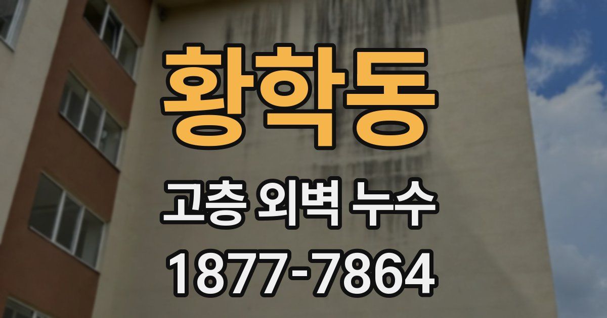 황학동 고층 외벽 누수