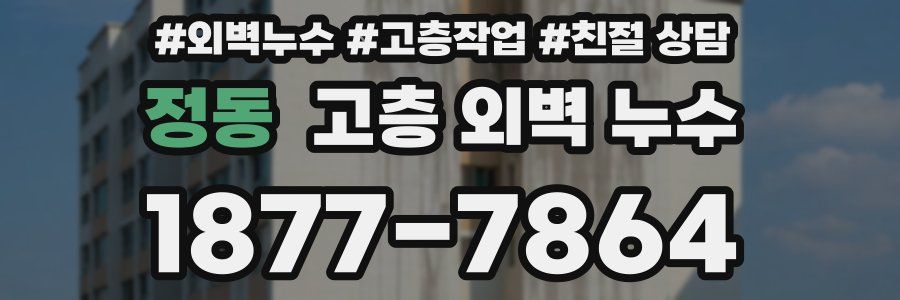 정동 고층 외벽 누수