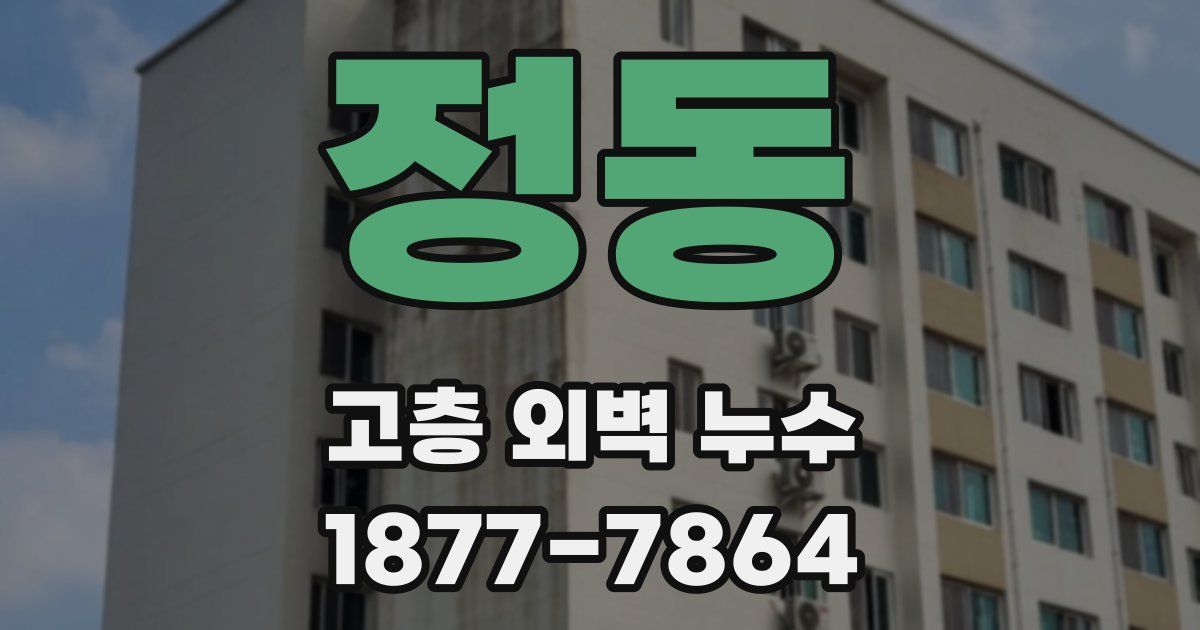 정동 고층 외벽 누수