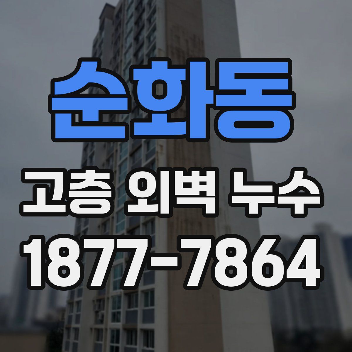 순화동 고층 외벽 누수