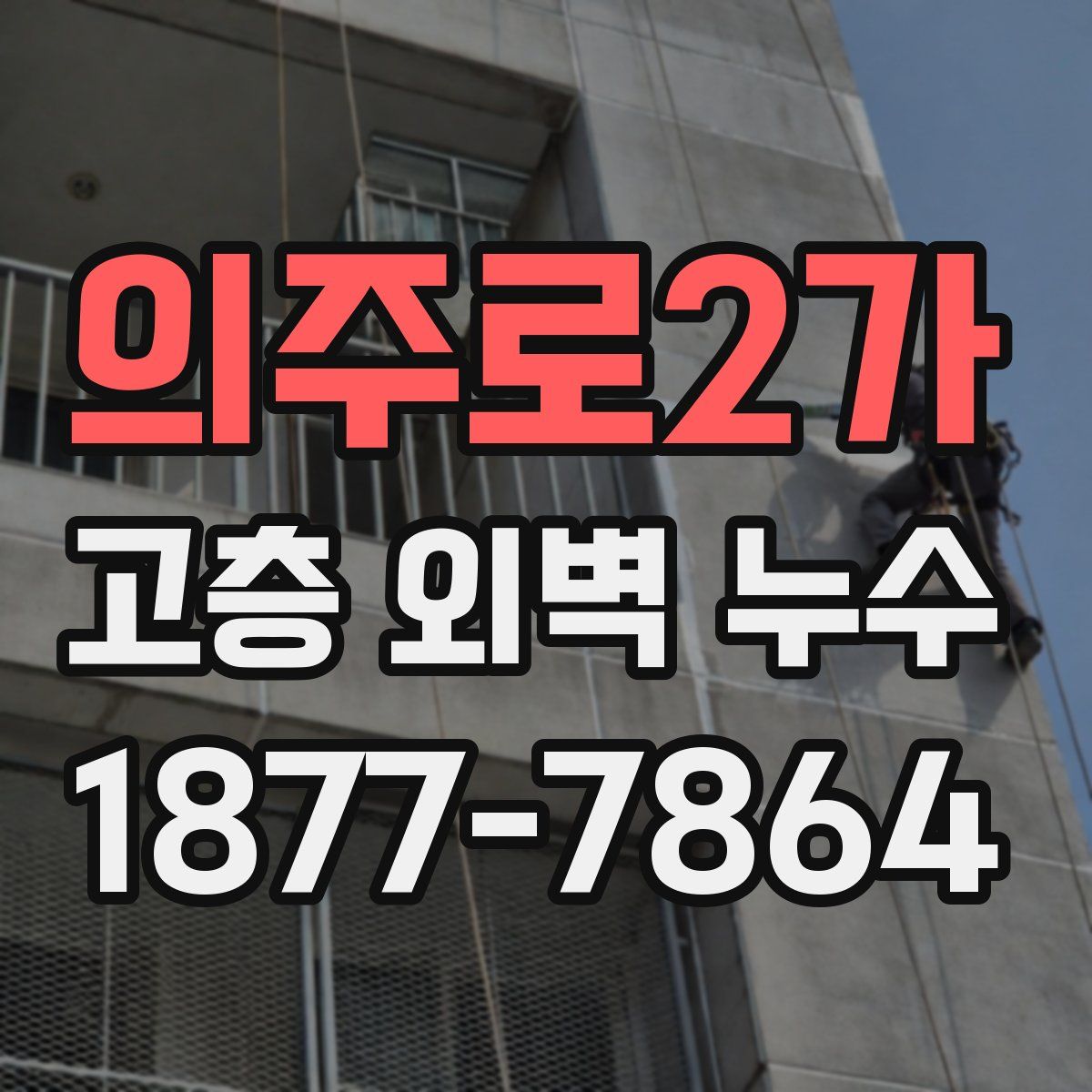 의주로2가 고층 외벽 누수