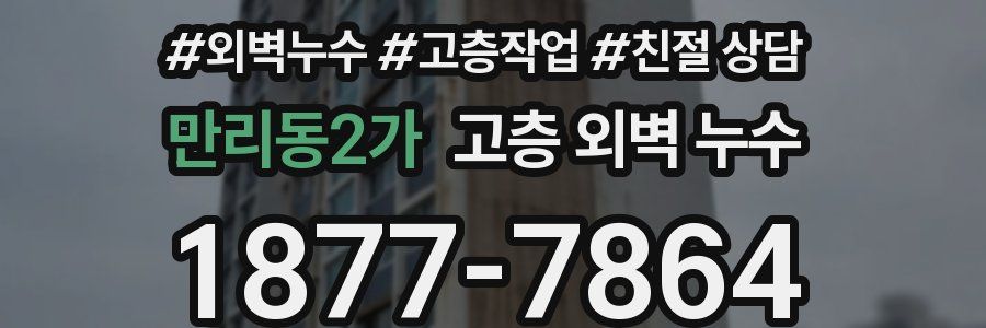 만리동2가 고층 외벽 누수