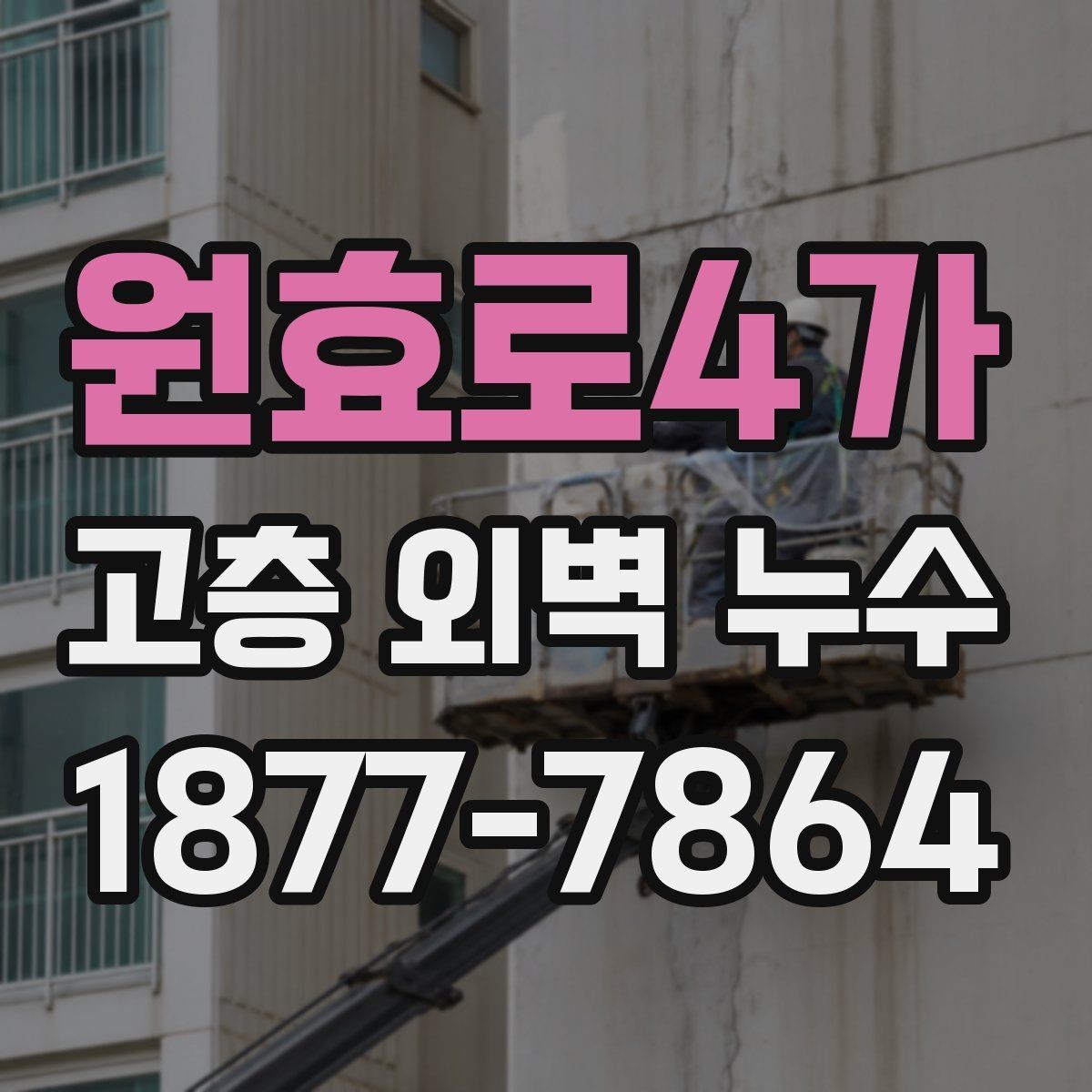 원효로4가 고층 외벽 누수 점검 시 사진 자료를 활용하는 법
