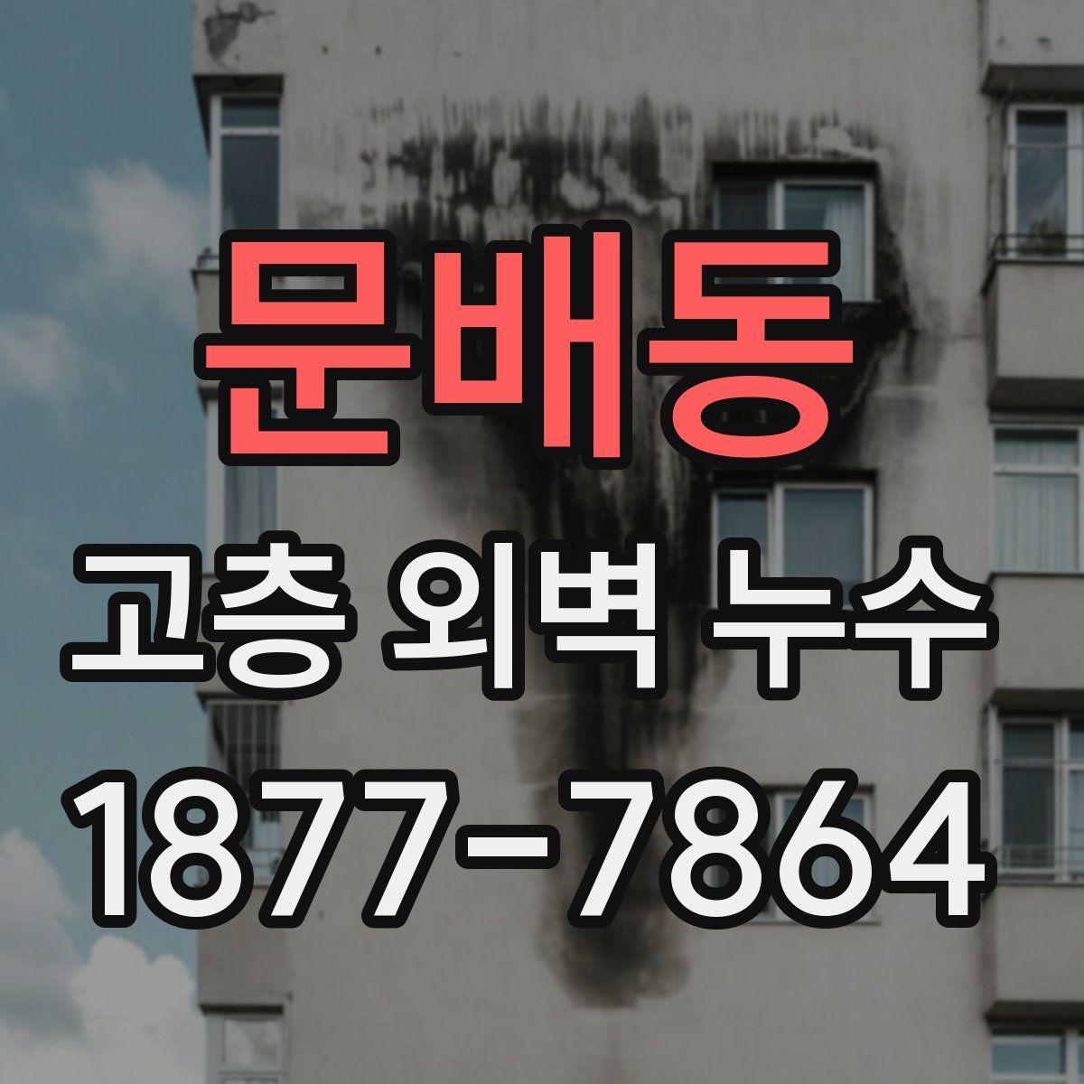 문배동 고층 외벽 누수