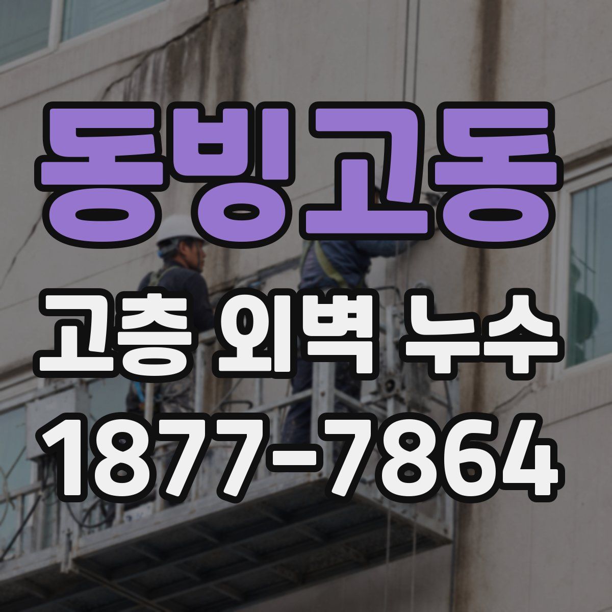 동빙고동 고층 외벽 누수