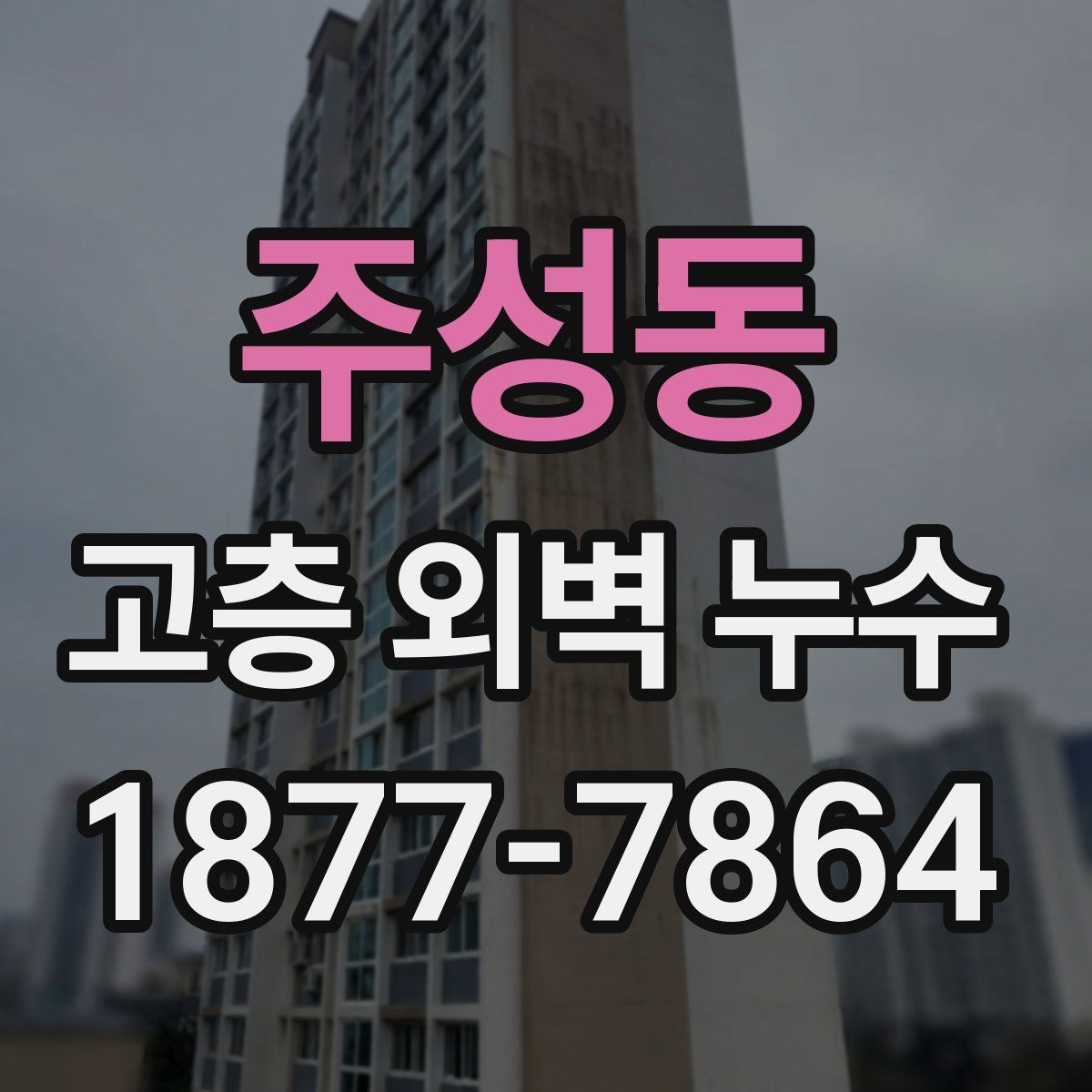 주성동 고층 외벽 누수