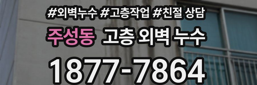 주성동 고층 외벽 누수