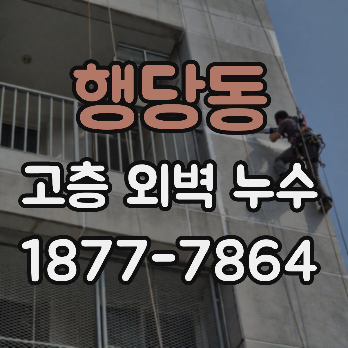 행당동 고층 외벽 누수