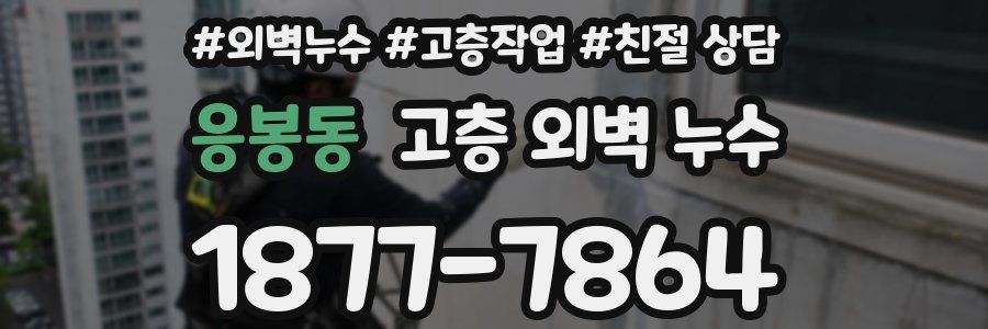 응봉동 고층 외벽 누수