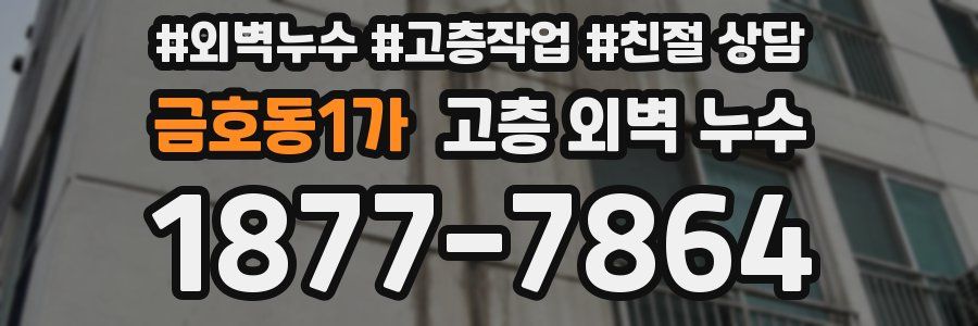 금호동1가 고층 외벽 누수