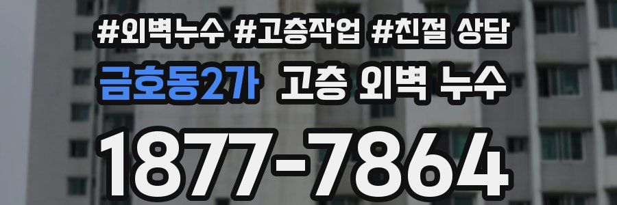 금호동2가 고층 외벽 누수
