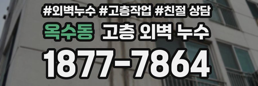옥수동 고층 외벽 누수