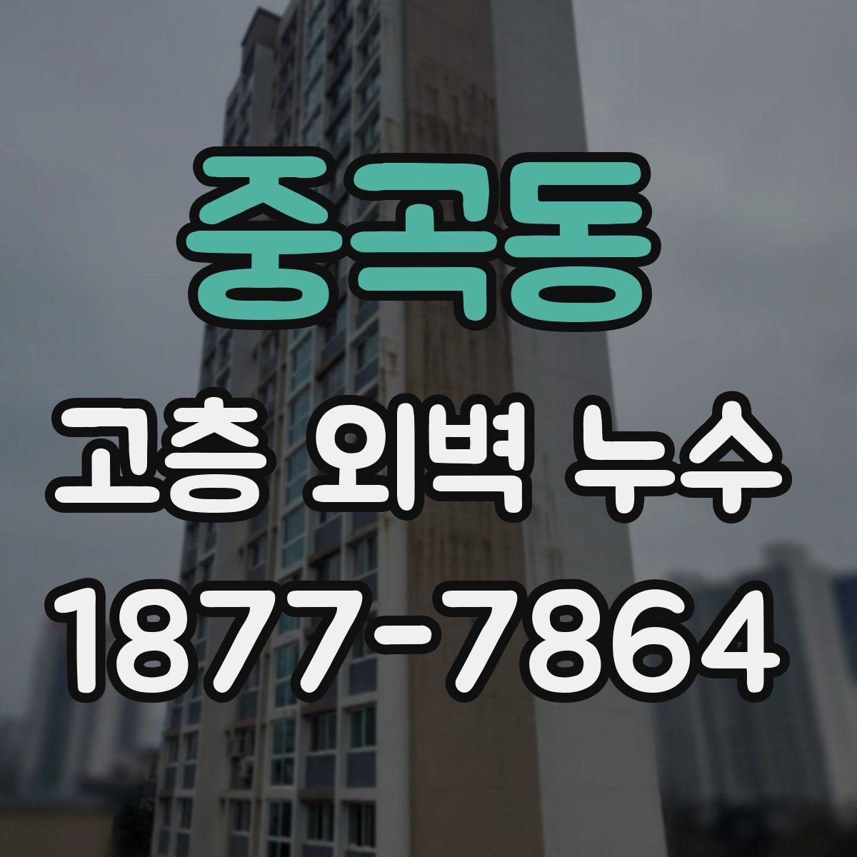중곡동 고층 외벽 누수
