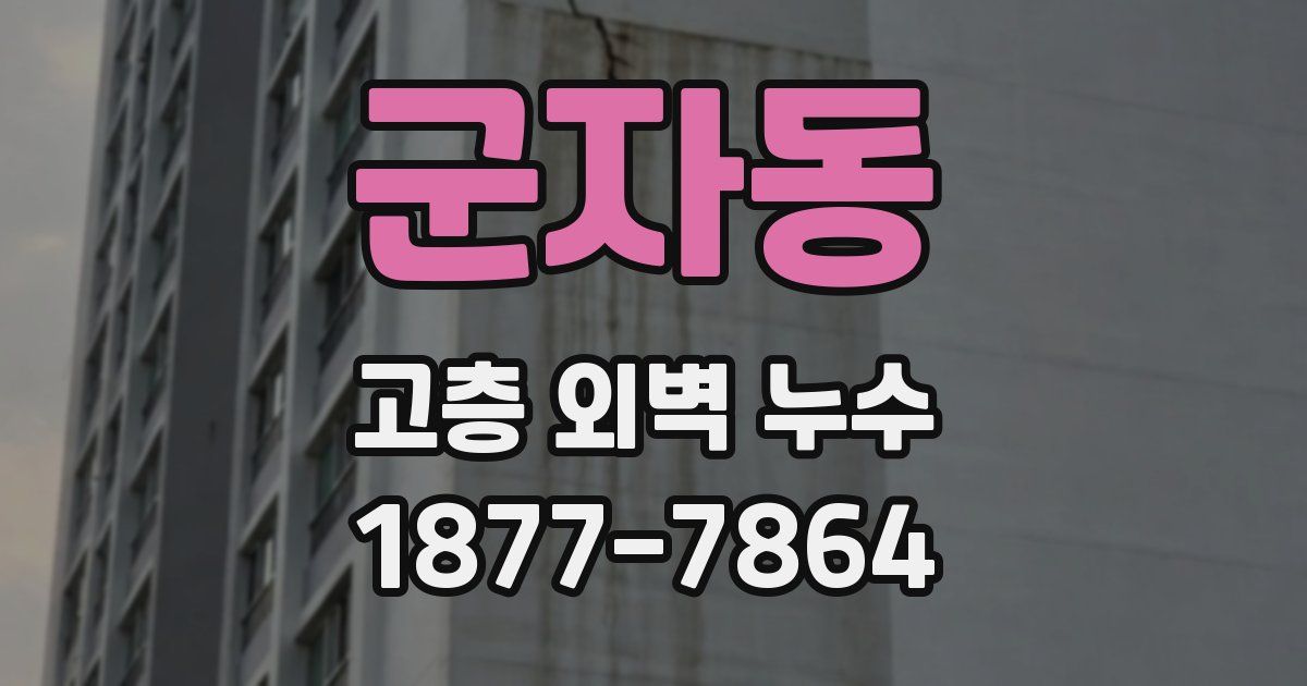 군자동 고층 외벽 누수